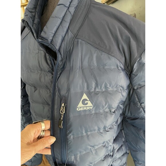 NWT Gerry Insulated Lightweight Puffer Jacket Full Zip Mens L Outdoors Coat New - Picture 3 of 7